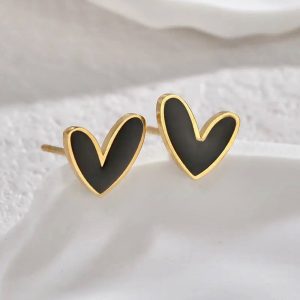 Aretes de Corazón Minimalistas
