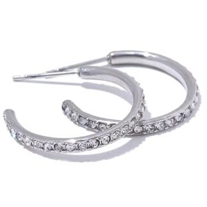 Aretes de Aro con Cristales