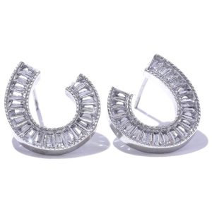 Aretes de gota con cristales