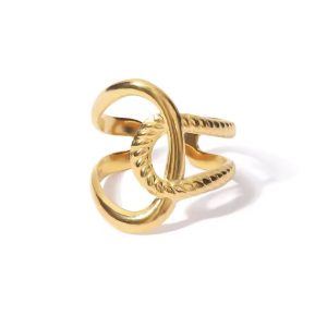 Anillo ajustable cruzado