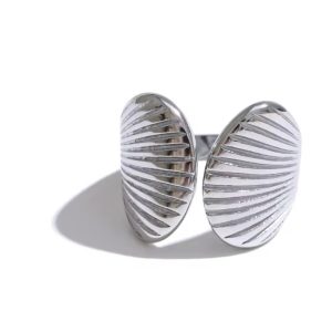 Anillo Estilo Concha Ajustable