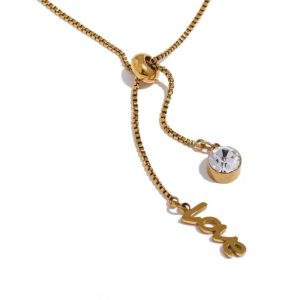 Collar Love con un Cristal