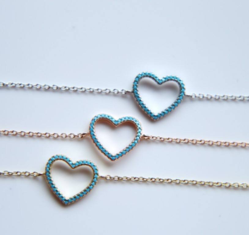 Pulsera "Corazón Brillante"