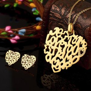 Set de joyería  "Love Script"