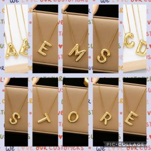 Collar de Inicial en Baño de Oro