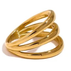 Anillo “Trío Dorado”