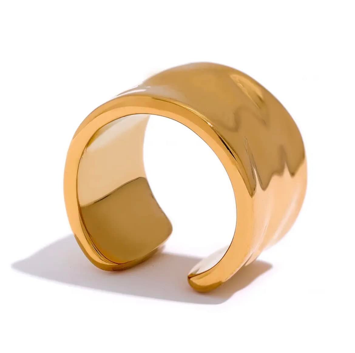 Anillo Abierto Minimalista en Oro Laminado