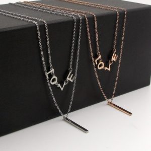 Collar "Love", doble cadena