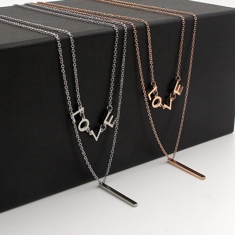Collar "Love", doble cadena