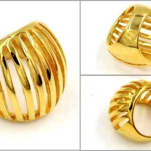 Anillo Dorado Cúpula en Diseño Abierto