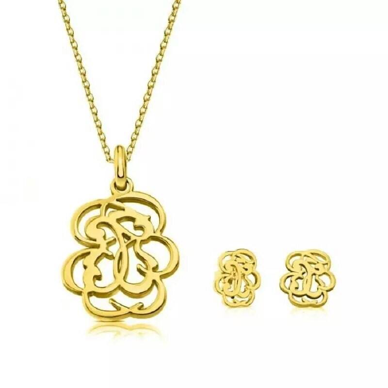 Set de Collar Diseño Caligráfico Árabe