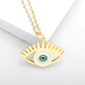 Collar Amuleto "Ojo Protector" en Dorado