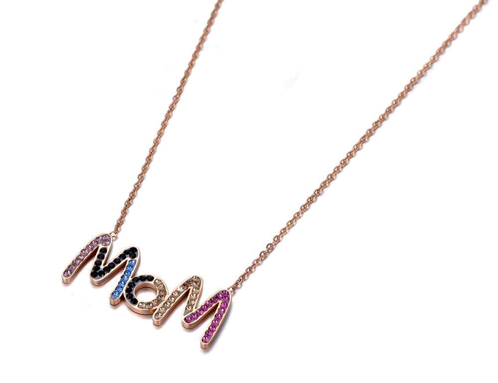 Collar Mom | mamá con cristales
