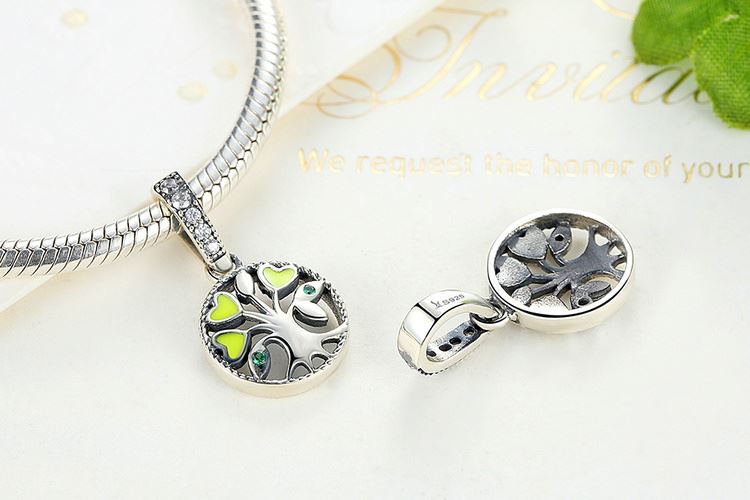 Charm Colgante Árbol de la Vida (Verde)