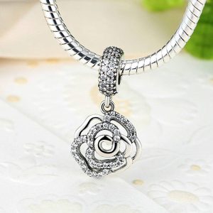 Charm colgante Rosa de Abril