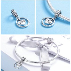 Charm Colgante Mom, I Love U Forever