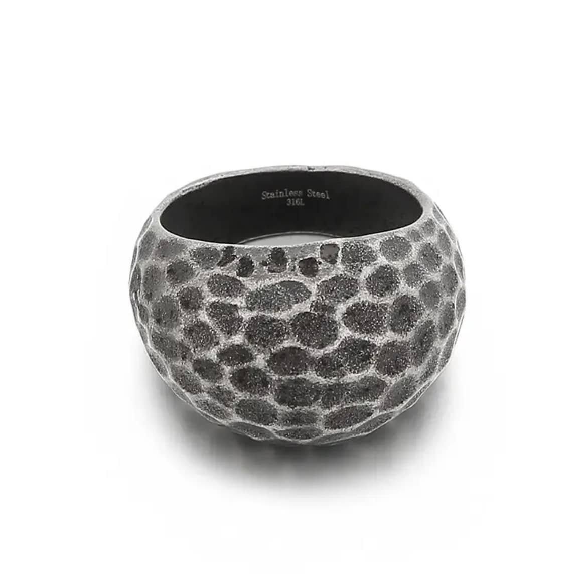 Pulsera de Acero Inoxidable Texturizada - Modelo Lava 316L