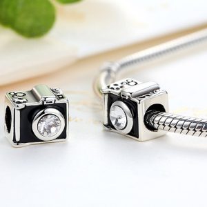 Charm Cámara Fotográfica Plata 925