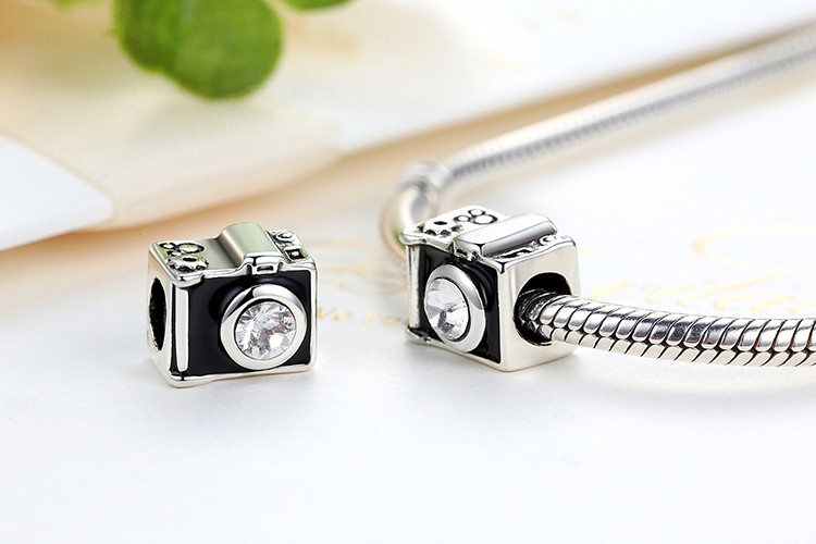 Charm Cámara Fotográfica Plata 925