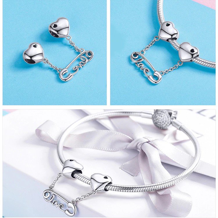 Charm Colgante Amor Seguro Plata 925