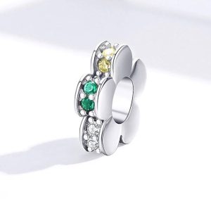 Charm Espaciador Prado de Flores Silvestres Cristales Rainbow