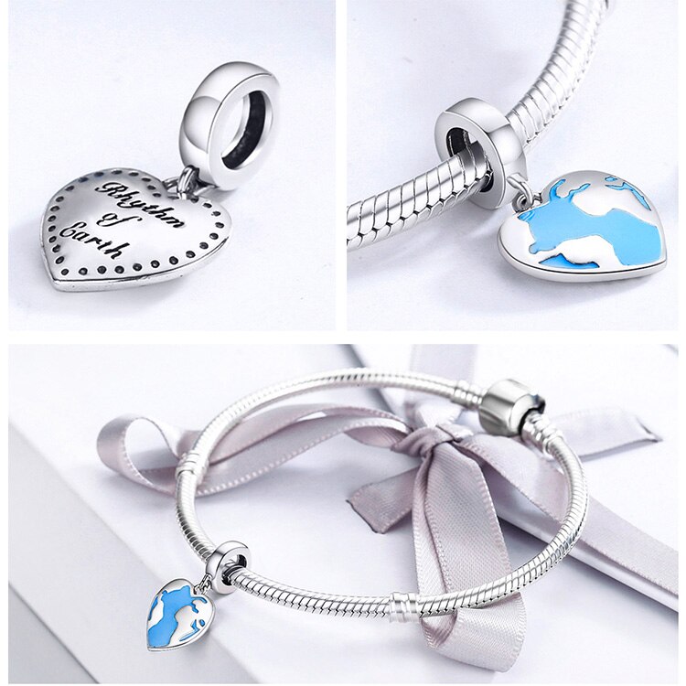 Charm Colgante Amo Viajar Plata 925