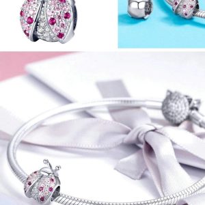 Charm Catarina con cristales Plata 925