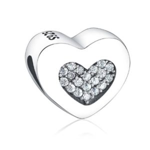 Charm Corazón con cristales