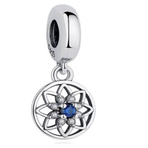Charm Colgante Flor Azul