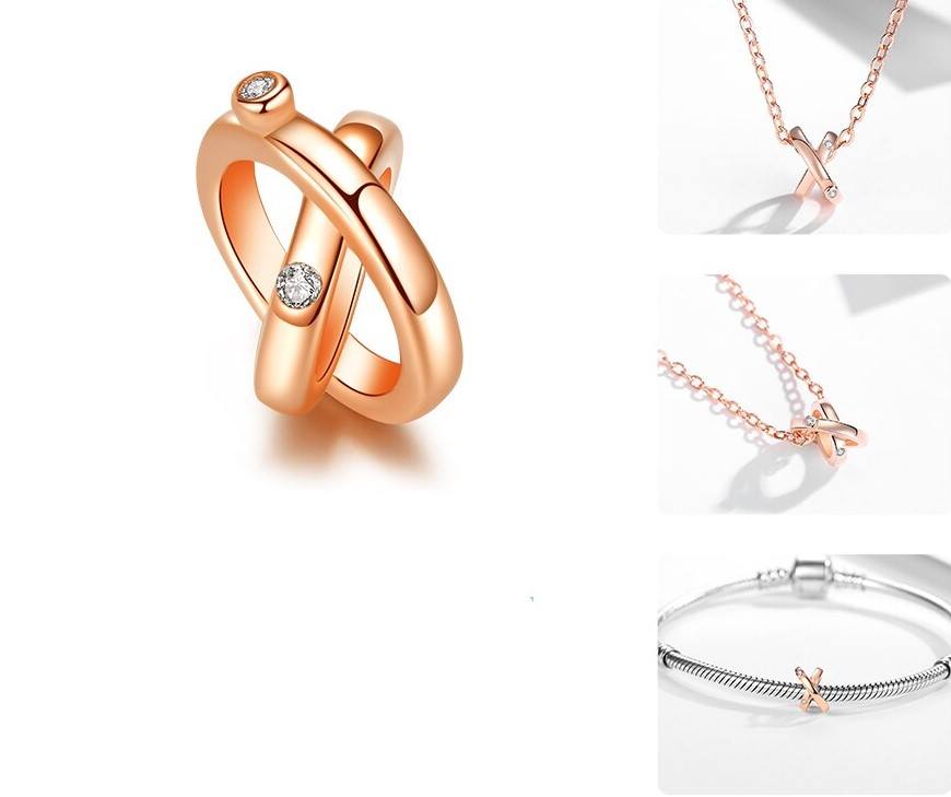 Charm Espaciador Infinito Oro Rosa