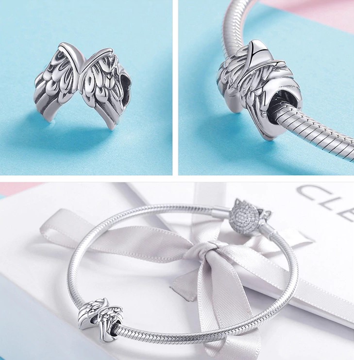 Charm Alas Plata 925