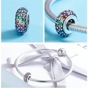 Charm Espaciador cristales Rainbow