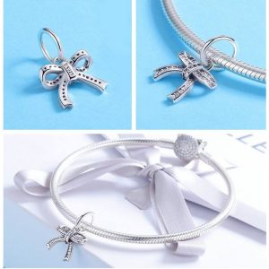 Charm colgante moño con cristales