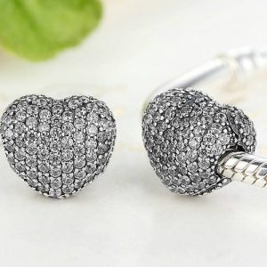 Clip en forma de Corazón con cristales