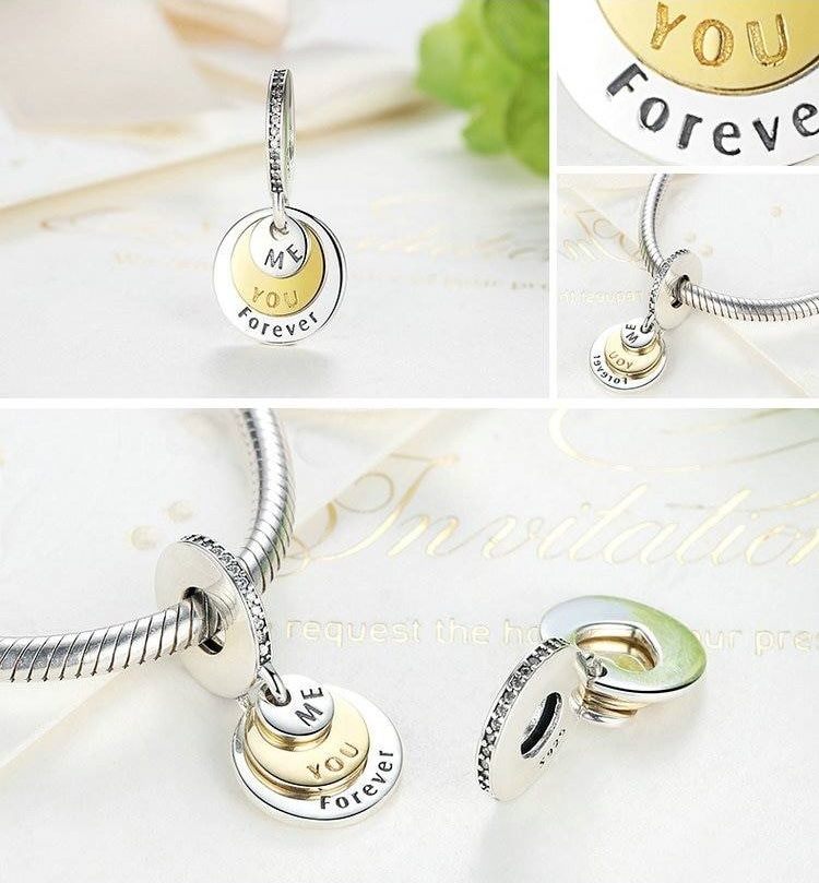 Charm Colgante "Me, You, Forever"