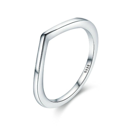 Anillo de Plata 925 Minimalista con Diseño Irregular