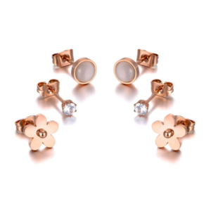 Set de Aretes “Mini Glam” – 3 en 1