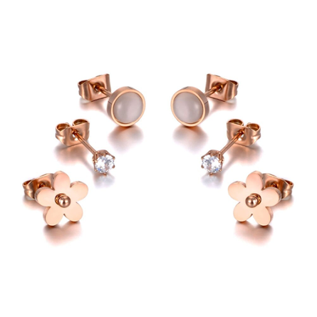 Set de Aretes “Mini Glam” – 3 en 1